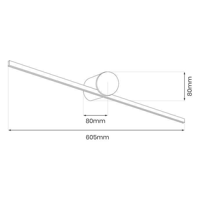 Aplica baie Milagro Artist LED 9W 670 lm 4000K 230V Black Aluminiu IP44 [8]