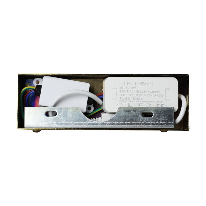 Aplica baie Milagro Klimt LED 12W 1320 lm 3000K/4000K/6000K 230V Gold Metal & Plastic IP44 [8]