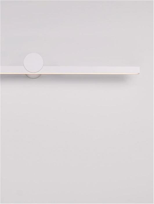 Aplica baie Nova Luce BREGGO 9923421 LED 17W 3000K 924lm Sandy White Aluminium   IP54 [5]