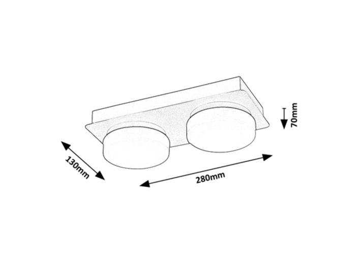 Aplica baie Rabalux Attichus LED 11W 1200lm 4000K metal plastic negru mat alb IP44 [8]