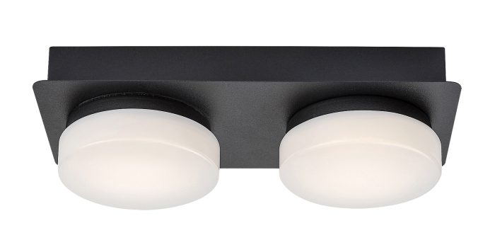 Aplica baie Rabalux Attichus LED 11W 1200lm 4000K metal plastic negru mat alb IP44 [4]