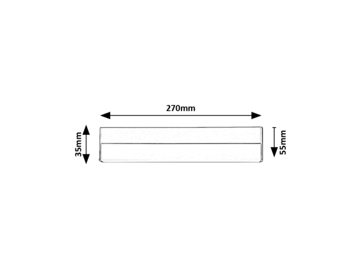Aplica baie Rabalux Band2 LED 7W 470lm 4000K aluminiu black stil tehnic, IP20 78045 [6]