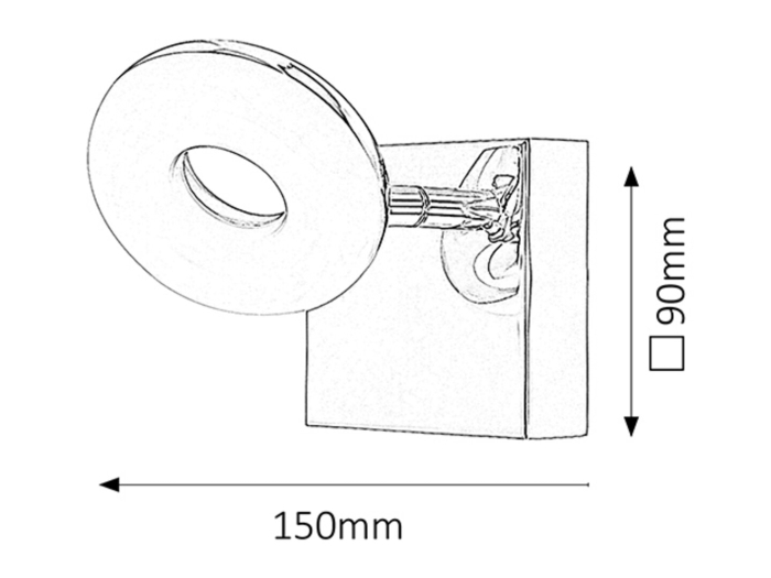 Aplica baie Rabalux Beata LED 5W 465lm 4000 metal chrome stil modern 230V, 50Hz IP44 5716 [4]