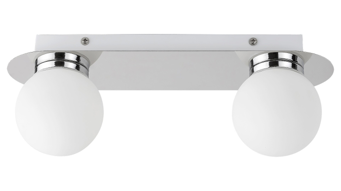 Aplica baie Rabalux Becca G9 2X MAX 28W  metal sticlă crom IP44 [2]