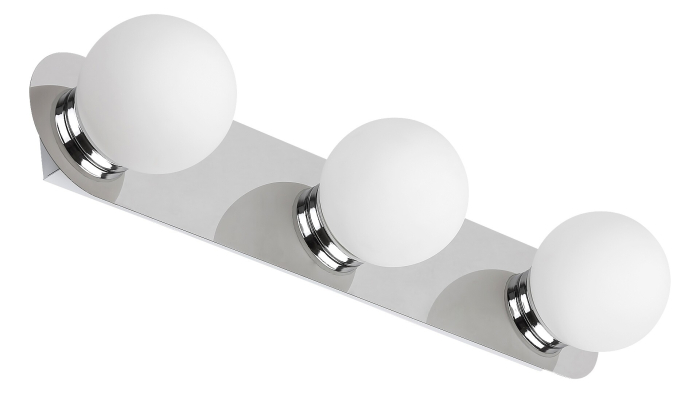 Aplica baie Rabalux Becca G9 3X MAX 28W  metal sticlă crom IP44 [3]