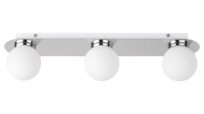 Aplica baie Rabalux Becca G9 3X MAX 28W  metal sticlă crom IP44 [2]
