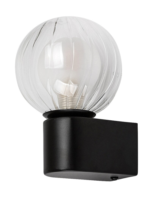 Aplica baie Rabalux Colzar G9 1x MAX 3,5W  metal sticlă negru mat IP44 [2]