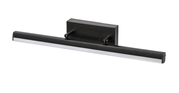 Aplica baie Rabalux Evan LED 12W 1300lm 4000K metal plastic negru mat alb IP44 [4]