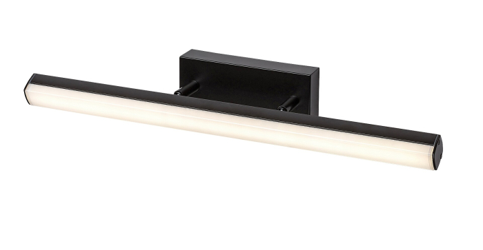 Aplica baie Rabalux Evan LED 12W 1300lm 4000K metal plastic negru mat alb IP44 [5]