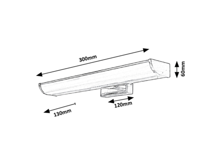 Aplica baie Rabalux Evron LED 5W 400lm 4000 metal chrome stil modern 230V, 50Hz IP44 5062 [3]