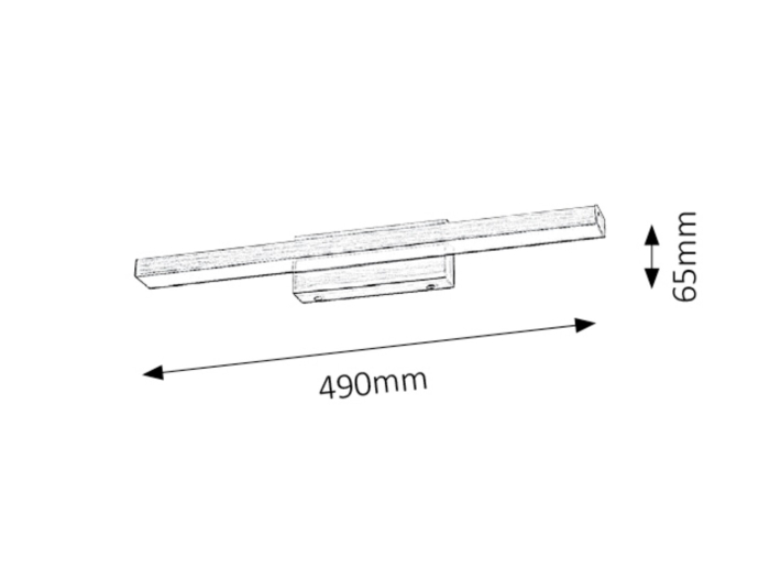 Aplica baie Rabalux John LED 12W 1080lm 4000 metal bronze stil clasic 230V, 50Hz IP44 5721 [3]