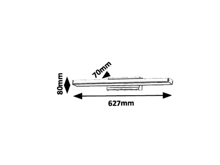 Aplica baie Rabalux John LED 18W 1300lm 4000 metal chrome stil modern 230V, 50Hz IP44 6129 [6]