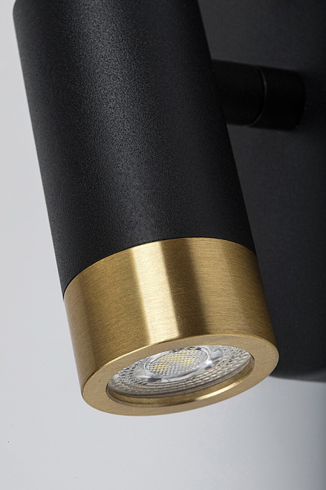 Aplica baie Rabalux Kadir LED 3W 270lm 4000K metal black gold stil industrial, IP20 75040 [4]
