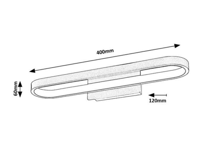 Aplica baie Rabalux Odran LED 15W 1200lm 4000K metal silicon auriu alb IP44 [5]