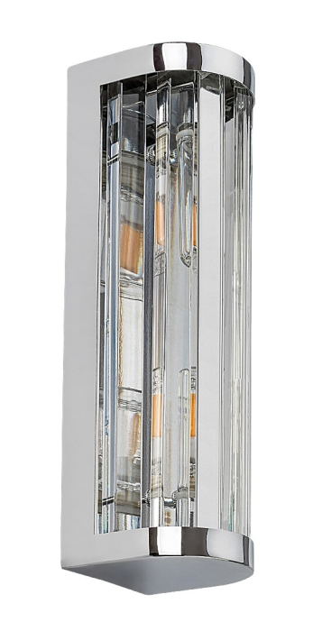 Aplica baie Rabalux Sybil G9 2X MAX 28W  metal sticlă crom IP44 [2]