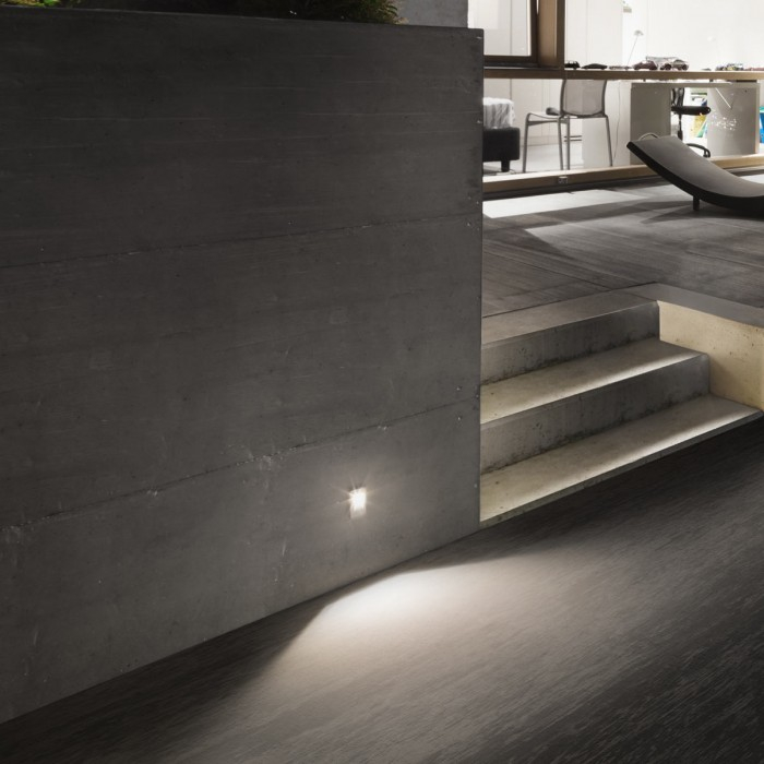 Aplica de incastrat in perete, exterior/interior Redo Inner 9638 Gri inchis 3W 106lm 3000K IP65 [3]