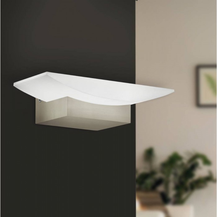 Aplica Eglo Metrass, nichel mat, LED, 5.6W, 680 lumeni, alb cald 3000K, 96038 [3]
