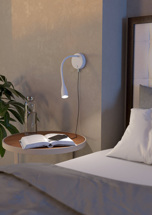 Aplica EGLO Olivandino 1 901782 LED 3,8W 3000K 320lm 220-240V,50/60Hz Ø110mm otel alb plastic alb IP20 [6]