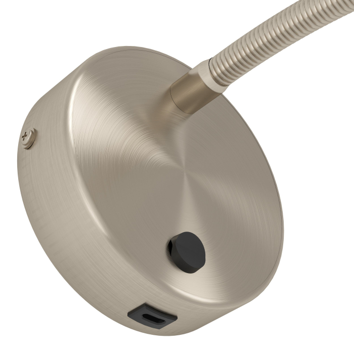 Aplica EGLO Olivandino 1 901783 LED 3,8W 3000K 320lm 220-240V,50/60Hz Ø110mm otel nichel satinat  IP20 [3]