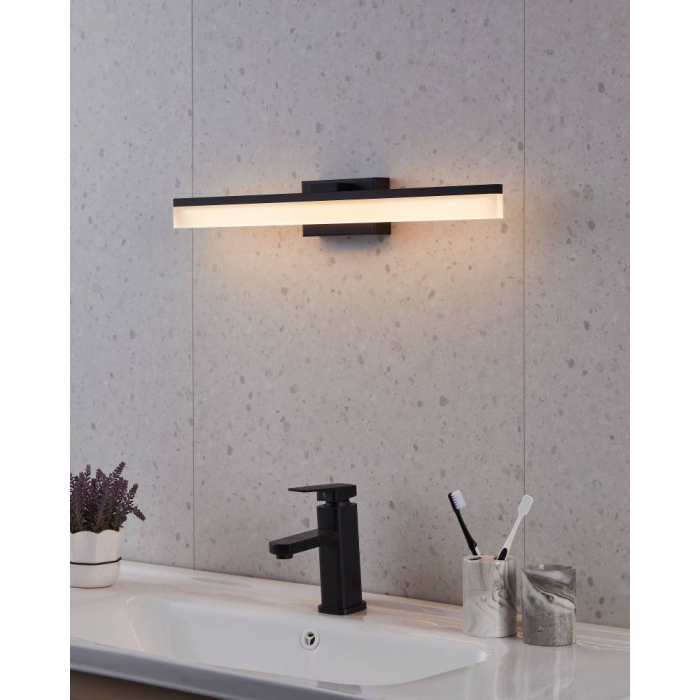 Aplică EGLO PALMITAL 900845, 1X11W, 3000K, Aluminiu, oțel, Negru IP44 [2]