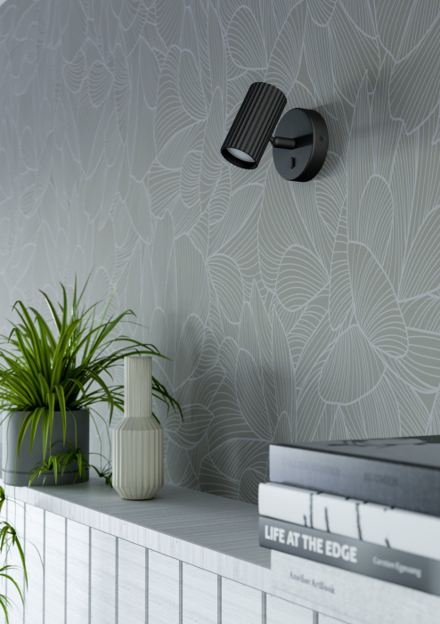 Aplica EGLO Portillo 902031 GU10 1X5W 220-240V,50/60Hz L 105mm x H 110mm aluminiu/otel negru  IP20 [3]