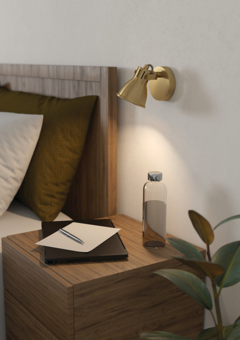 Aplica EGLO Seras 900169 GU10 1X2,8W 220-240V,50/60Hz Ø100mm otel alama periata/gold  IP20 [2]