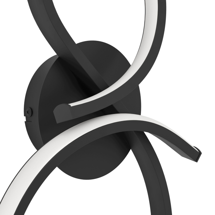 Aplica EGLO Serpins 901268 LED 11,4W 3000K 1400lm 220-240V,50/60Hz L 205mm x H 400mm aluminiu/otel negru plastic alb IP20 [4]