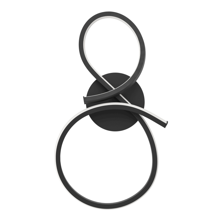 Aplica EGLO Serpins 901268 LED 11,4W 3000K 1400lm 220-240V,50/60Hz L 205mm x H 400mm aluminiu/otel negru plastic alb IP20 [5]