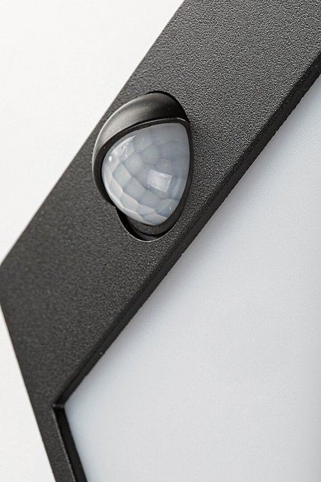Aplica exterior cu senzor Rabalux Balimo LED 12W 560lm 4000KK aluminiu mat black stil modern, IP44 7478 [8]