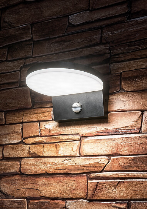 Aplica exterior cu senzor Rabalux Batida LED 9W 900lm 2700KK, 4000KK, 6500KK plastic black stil modern, IP54 77119 [7]