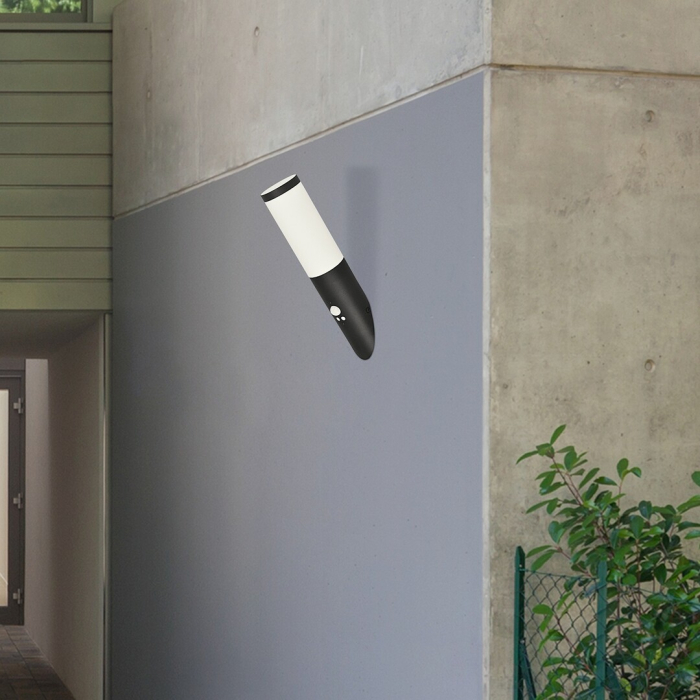Aplica exterior cu senzor Rabalux Black torch E27 otel inoxidabil mat black stil modern, IP44 8146 [5]