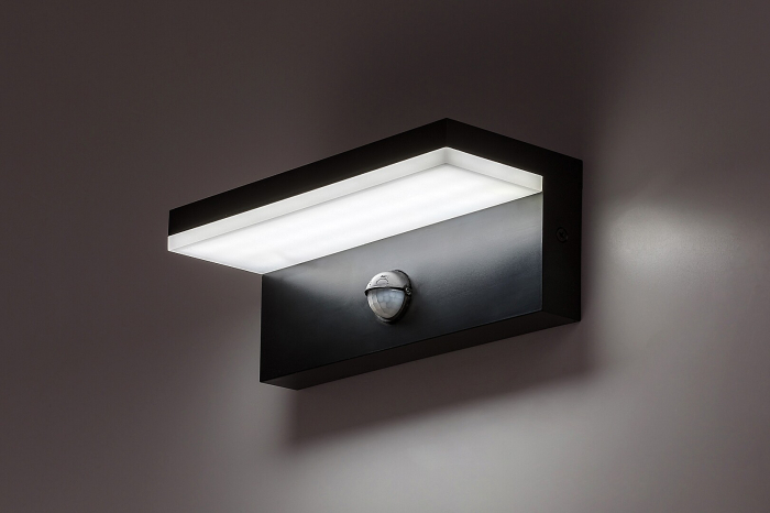 Aplica exterior cu senzor Rabalux Zaragoza LED 9W 800lm 2700KK, 4000KK, 6500KK plastic black stil modern, IP54 77115 [6]