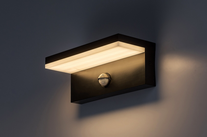 Aplica exterior cu senzor Rabalux Zaragoza LED 9W 800lm 2700KK, 4000KK, 6500KK plastic black stil modern, IP54 77115 [4]