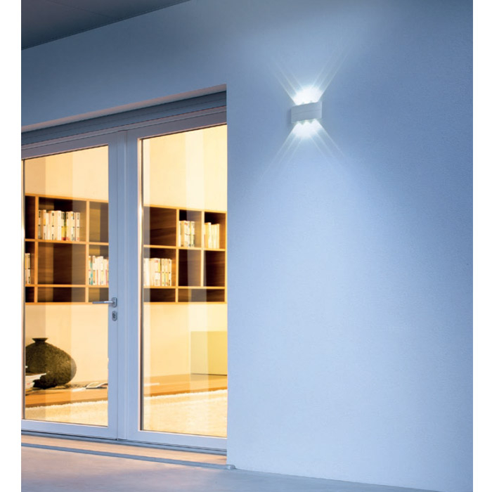 Aplica exterior Fabo 90226, gri inchis, LED, 6W, 470 lumeni, alb cald 3000K, IP54 [2]