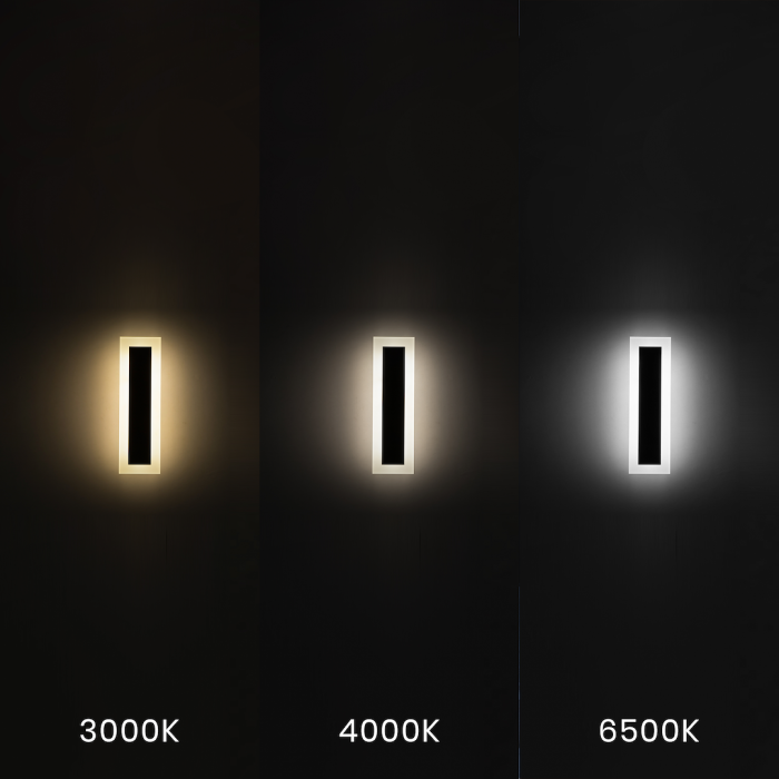 Aplică exterior Milagro Wow  10W 1100lm variabilă 3000K / 4000K / 6500K 230V/50Hz Black Metal & Acril IP54 [2]