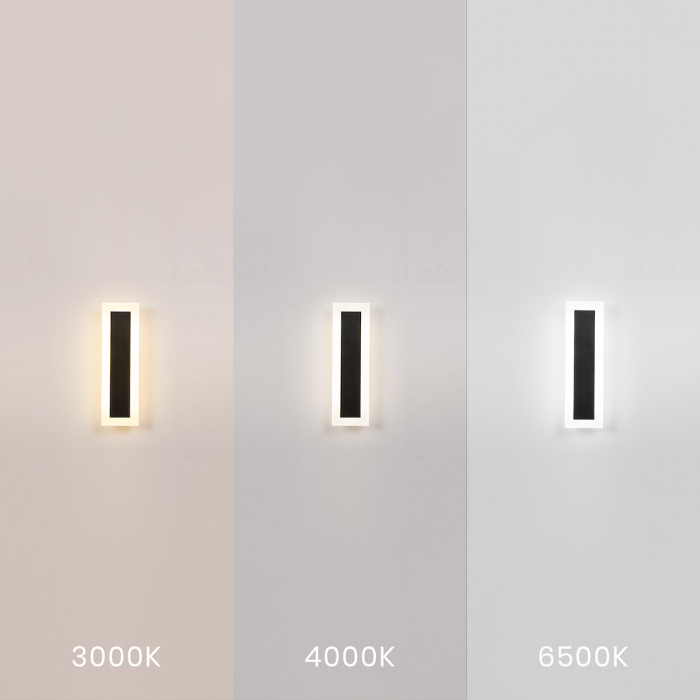 Aplică exterior Milagro Wow  10W 1100lm variabilă 3000K / 4000K / 6500K 230V/50Hz Black Metal & Acril IP54 [3]