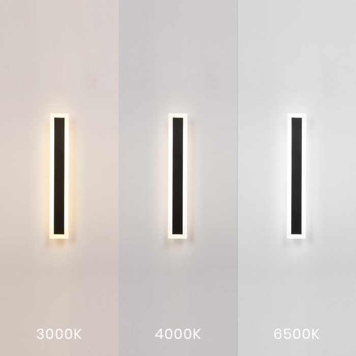 Aplică exterior Milagro Wow  20W 2250lm variabilă 3000K / 4000K / 6500K 230V/50Hz Black Metal & Acril IP54 [3]