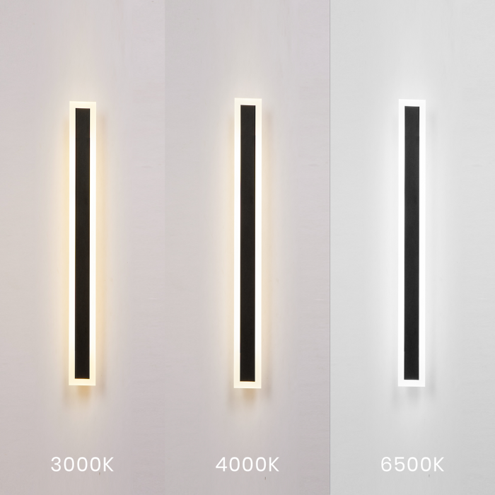 Aplică exterior Milagro Wow  25W 2750lm variabilă 3000K / 4000K / 6500K 230V/50Hz Black Metal & Acril IP54 [3]