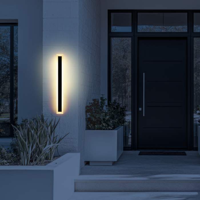 Aplică exterior Milagro Wow  30W 3640lm variabilă 3000K / 4000K / 6500K 230V/50Hz Black Metal & Acril IP54 [4]