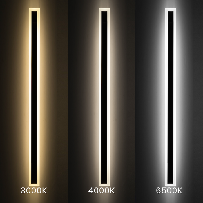 Aplică exterior Milagro Wow  30W 3640lm variabilă 3000K / 4000K / 6500K 230V/50Hz Black Metal & Acril IP54 [2]