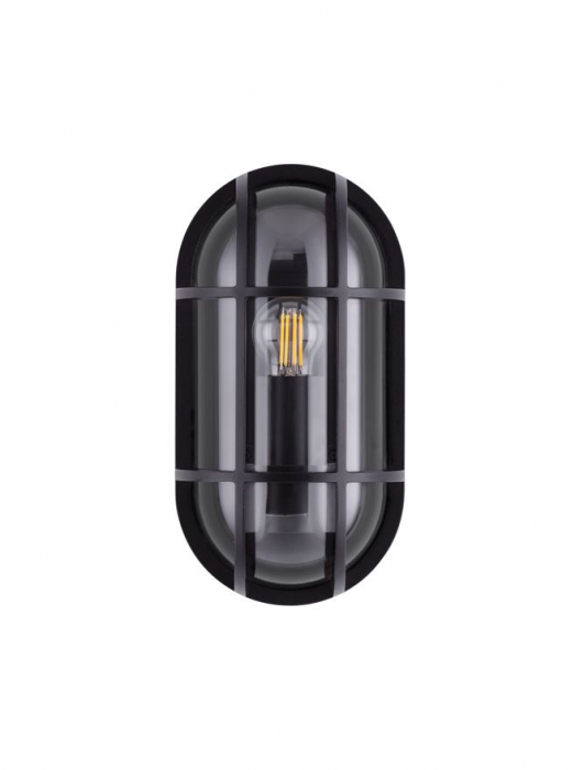 Aplica exterior Nova Luce AMEL 9030578 E27 1x12W    Sandy Black Die-Casting Aluminium & Clear Polycarbonate   IP65 [4]