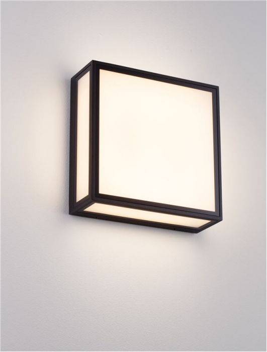 Aplica exterior Nova Luce ASTRAL 9030630 LED 16W 3000K 948lm Sandy Black Die-Casting Aluminium & Clear Glass   IP65 [5]