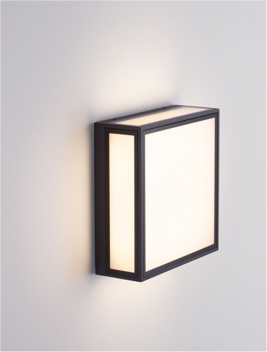 Aplica exterior Nova Luce ASTRAL 9030630 LED 16W 3000K 948lm Sandy Black Die-Casting Aluminium & Clear Glass   IP65 [6]