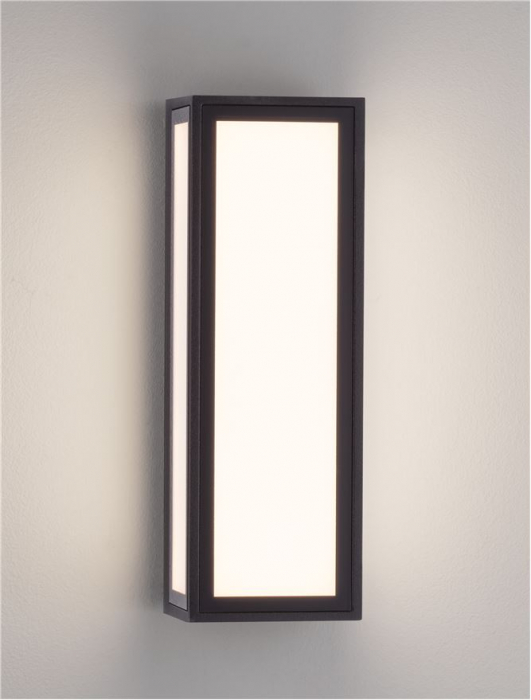 Aplica exterior Nova Luce ASTRAL 9030632 LED 10W 3000K 373lm Sandy Black Die-Casting Aluminium & Clear Glass   IP65 [9]