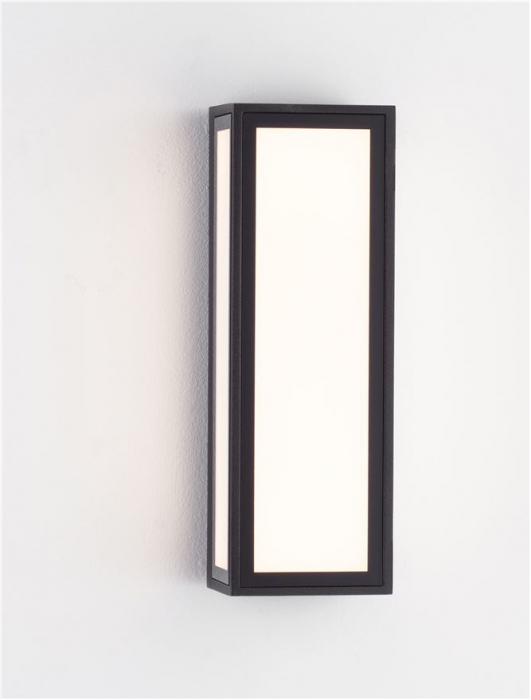 Aplica exterior Nova Luce ASTRAL 9030632 LED 10W 3000K 373lm Sandy Black Die-Casting Aluminium & Clear Glass   IP65 [4]
