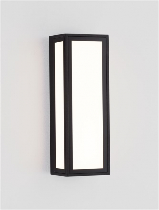 Aplica exterior Nova Luce ASTRAL 9030632 LED 10W 3000K 373lm Sandy Black Die-Casting Aluminium & Clear Glass   IP65 [7]