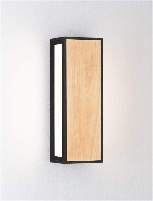 Aplica exterior Nova Luce ASTRAL 9030633 LED 10W 3000K 192lm Sandy Black Die-Casting Aluminium & Clear Glass   IP65 [4]