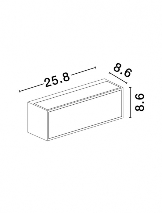 Aplica exterior Nova Luce BROW N 9030584 LED 2W 3000K 83lm Sandy Rust BroW n Die-Casting Aluminium & Clear Glass   IP65 [2]