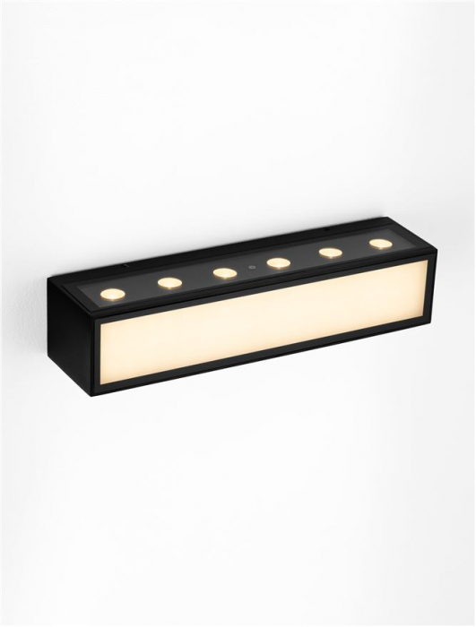 Aplica exterior Nova Luce INGA 9030595 LED 18W 3000K 1484lm Sandy Black Die-Casting Aluminium & Clear Glass   IP65 [6]