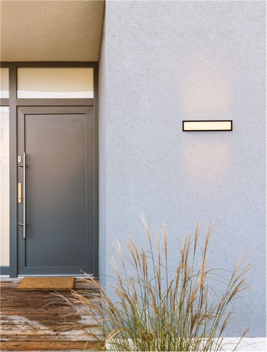 Aplica exterior Nova Luce INGA 9030595 LED 18W 3000K 1484lm Sandy Black Die-Casting Aluminium & Clear Glass   IP65 [3]